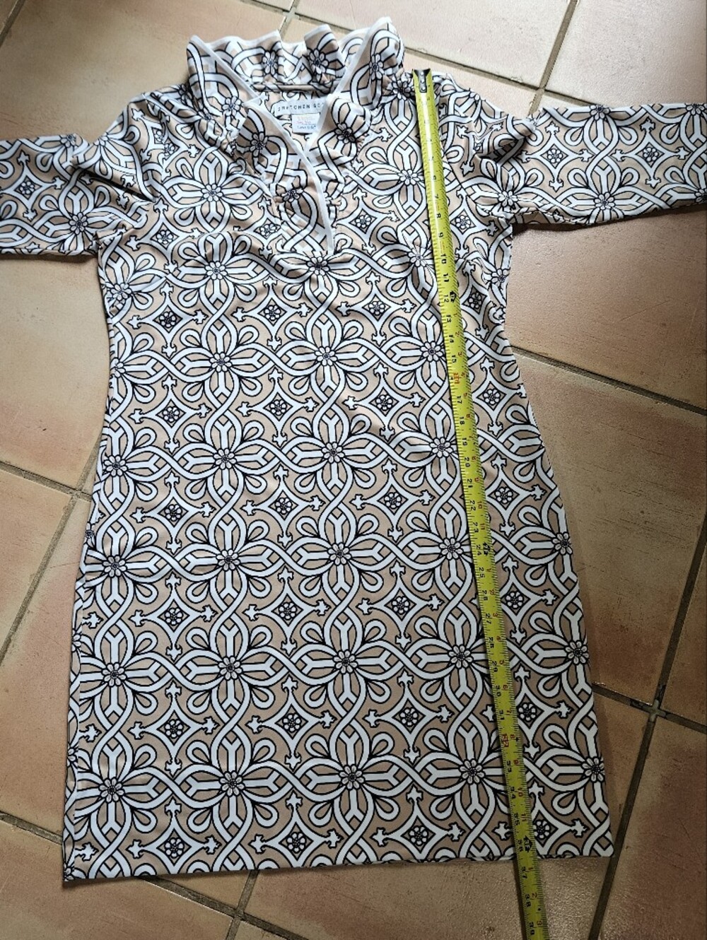 Gretchen Scott Jersey Ruffneck Dress In Piazza Print - Picture 13 of 15